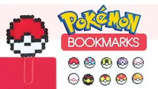 Pokemon Pokeball Pixel Paperclip Bookmarks