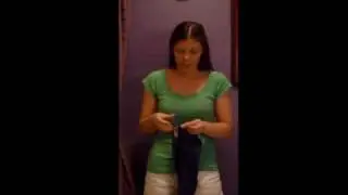 How to Wear a Turbie Twist Hair Drying Towel with Extra Long Hair