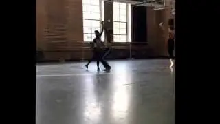 Ingrid Silva rehearsal Coming Together by Nacho Duato.