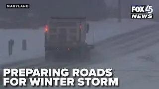 How Maryland is preparing roads for the winter storm