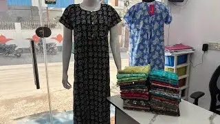 Frock model cotton nighties//freeshipping//store at Vanasthalipuram hyd@s.snightys3778