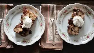 Cherry Chocolate Bread Pudding