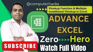 Advance Excel All about Vlookup & Multiple conditional Vlookup