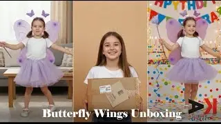 AK ANOLIHK Magical Butterfly Wings Costume Unboxing & Party Demo | Perfect for Kids!