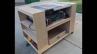 Mobile Table Saw Cart