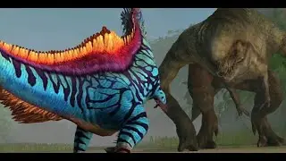 Jurassic World The Game | Distortus Rex Boss VS. Erliphosaurus