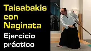 Estudio de taisabaki con naginata #aikido #martialarts