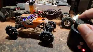 Gamyrc Baby Fat Girl 90mm, O.H. X01 axles, 1/35 tractor tires, 3D printed wheels.