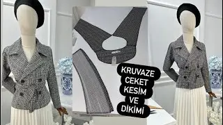 Kruvaze ceket kesim ve dikimi