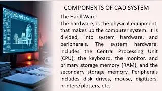 Introduction to CAD System