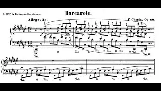 Chopin - Barcarolle in F  sharp major, Op.60(Eric Lu)