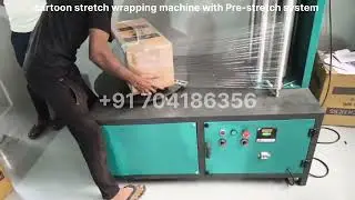 Carton Box Wrapping Machine with Pre-Stretch Unit System | Film Saving Packaging Solution