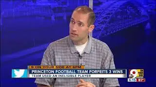 Princeton football team forfeits three wins