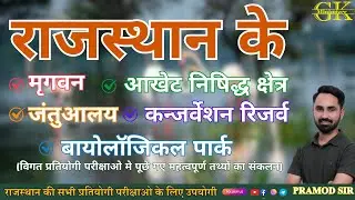 राजस्थान के मृगवन, बायोलॉजिकल पार्क, जंतुआलय, कन्जर्वेशन रिजर्व , आखेट निषिद्ध क्षेत्र , जिला शुभंकर