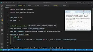 Python 3 argostranslate Library Script to Integrate Google Translate between Languages Using DeepAI