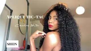 Aplique TIC TAC cacheado - Mega hair da SHEIN 