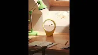 Unique floating table clock, personalized desktop art decoration  #clock #homedecor #office