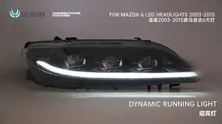 Vland new design led headlights for Mazda 6 2003-2015