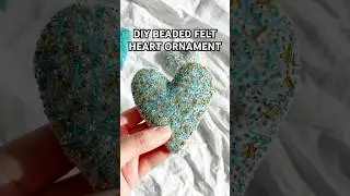 How to Make Easy DIY Felt Ornaments | DIY Beaded Felt Ornaments #christmas #diyornaments