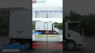 ISUZU M600 5tons reefer van trucks for sale in Peru