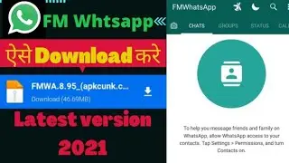 fm whatsapp kaise download kare 2021 | how to download fm whatsapp 8.95 | how to install fm whatsapp