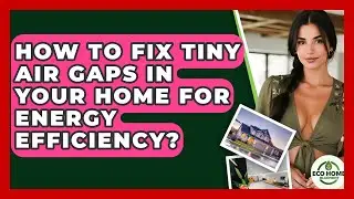 How To Fix Tiny Air Gaps In Your Home For Energy Efficiency? - Eco Home Blueprint