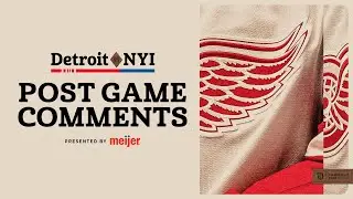 Dylan Larkin & Todd McLellan Post Game vs NYI | Oct. 23, 2025