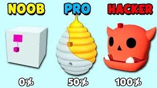 NOOB vs PRO vs HACKER - Paper.io 3D