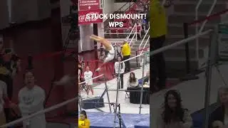 2023 Gymbacks! Stuck dismount! #wps #arkansas #arkansasrazorbacks #arkansasgymbacks