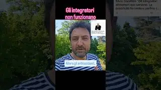 Gli integratori alimentari non funzionano