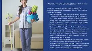 Maid Service New York