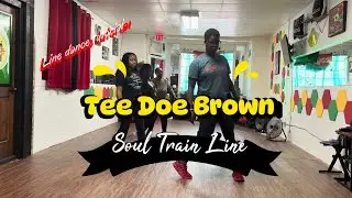 Soul Train Line Tee Doe Brown | Line Dance with N&rsquo;spire Walker | DC Terressa Fields