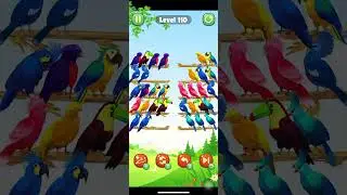 Color Bird Sort Puzzle Game Level 110 #shorts