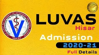LUVAS Admission 2020 l LUVAS Hisar VLDA Admission 2020 Full Details By SKJOBALERT