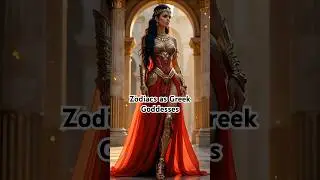 Zodiac Signs inspired by Greek Goddesses ✨ #zodiac #goddess #mythology #aiart #fyp