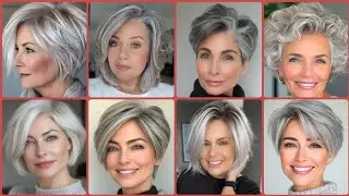 Latest & Beautiful Women's Short Silver Grey Hair Dye Collections #2026 #beautygirlscracks 