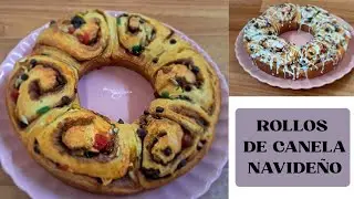 CHRISTMAS CINNAMON ROLL WREATH