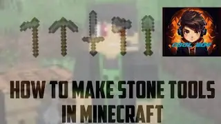 HOW TO MAKE STONE TOOLS IN MINECRAFT!! by @COOLBOY001_07