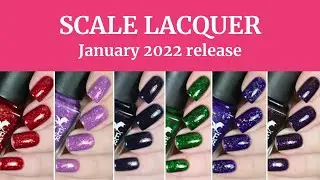 SCALE LACQUER январь 2022 || обзор и свотчи || swatches and review