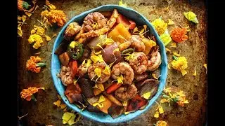 Chili Mango Shrimp Stir Fry
