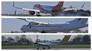 Southend airports new flights! Eastern Airways Including aborted takeoff!