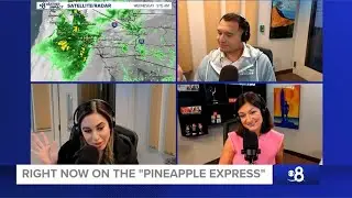 Tracking the Pineapple Express storm over Southern California