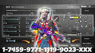 NEW UPDATE 4.2🔥BEST SENSITIVITY CODE + CONTROL SETTINGS BGMI/PUBG MOBILE