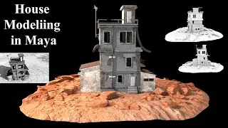 PUBG Old house Modelling in Autodesk Maya