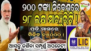 📢ଜମା କରନ୍ତୁ ୨୦୦ ଟଙ୍କା, ମିଳିବ ୨୮ଲକ୍ଷ ମାଚ୍ୟୁରିଟି!//lic jeevan pragati plan 2024//manuananamoneyride💰//