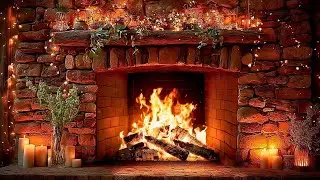 Fireplace Burning All Night 🔥 Crackling Fireplace Ambience | Study, Reading, Relax (No Music)
