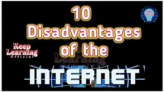 Disadvantages / Misuse of Internet || Keep Learning Official. #internet #10lines #disadvantages