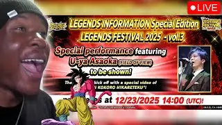 🔴LEGENDS FEST PT.3 REVEALS REACTION! ULTRA SSJ4 GOKU INCOMING! (DRAGON BALL LEGENDS)