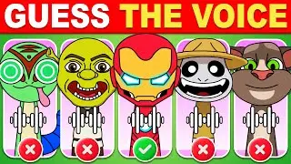 Guess By VOICE 🔊 The NEW Sprunki OC Phase 4🔥Iron Man🤖 Shrek👽 Gekkie🦎 Talking Tom🐱