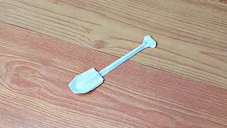Paano gumawa ng pala o shovel na gawa sa papel.